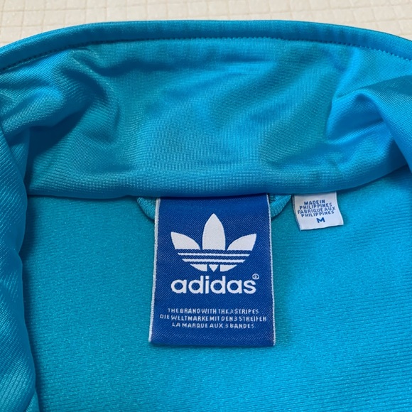 Adidas turquoise and yellow track jacket - Picture 12 of 16